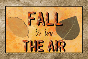 Autumn Leaves Procreate Stamp Set