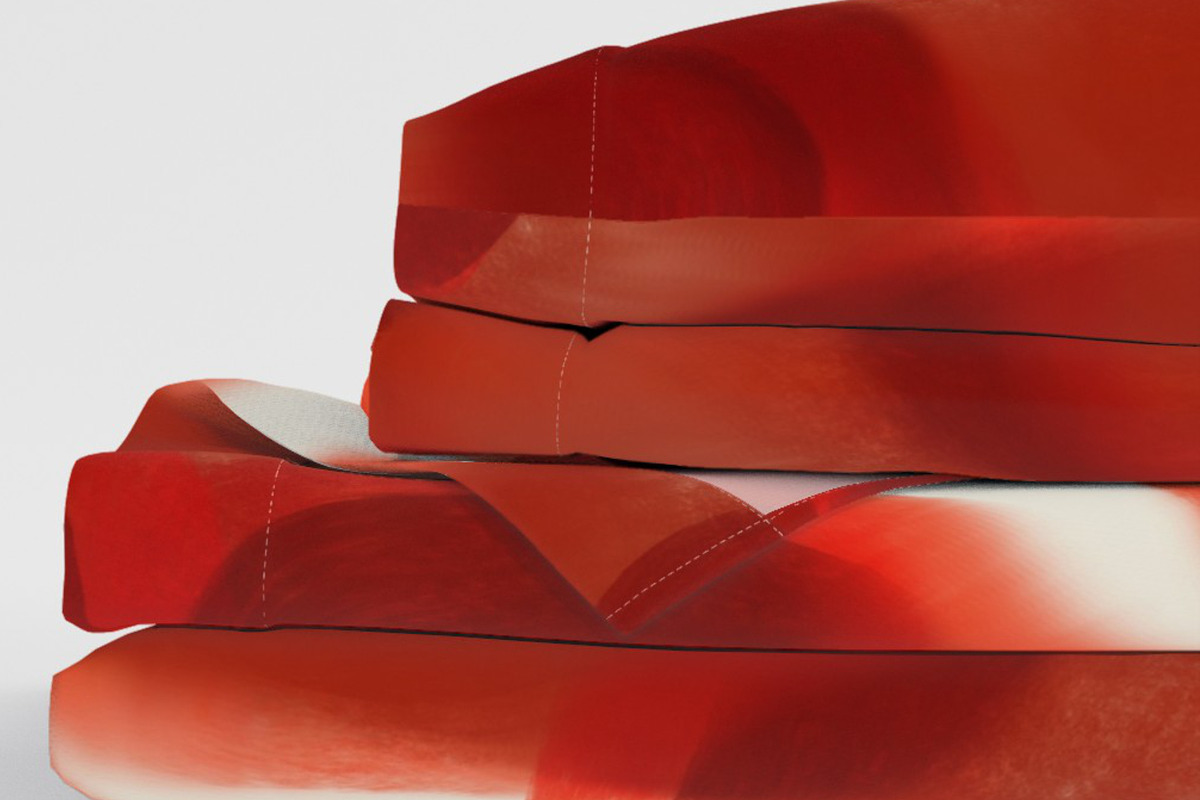 Abstract water red drops shapes, a Pattern Graphic by Nocito Design (Photo 3 of 5)
