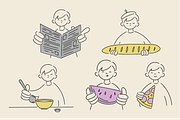 TOMMY PNG LINE ART (45 elements), a Person Illustration by Bonfloret Studio (Thumbnail 5 of 10)