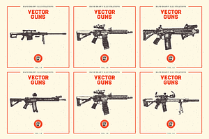 VECTOR GUNS HAND DRAWN BUNDLE 1.0