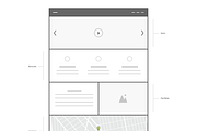 Square Wireframe Kit, a Wireframe Template by UX Kits (Thumbnail 3 of 7)