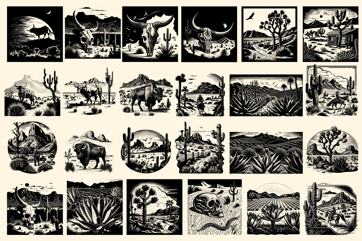120 Western illustrations, an Illustration by Nocturnal Wolf (Photo 9 of 13)
