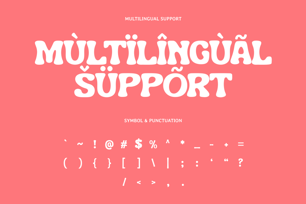 Terraline – Bubbly Display Font, a Font by Studio Moara (Photo 3 of 8)