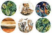 Safari Circles Clipart, an Icon by Designworld (Thumbnail 3 of 6)