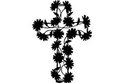 Floral Cross Silhouette, an Object Graphic by Creativeshirt (Thumbnail 11 of 20)