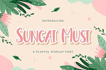 Sungai Musi - Playful Display Font