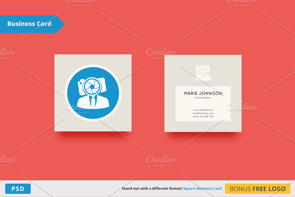 Business Photography - Square Format, a Business Card Template by SketoNeto (Photo 1 of 4)