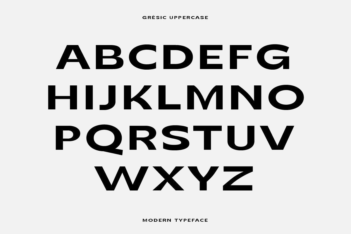 Gresic Modern Sans Serif Font, a Sans Serif Font by Yukita Creative (Photo 7 of 13)