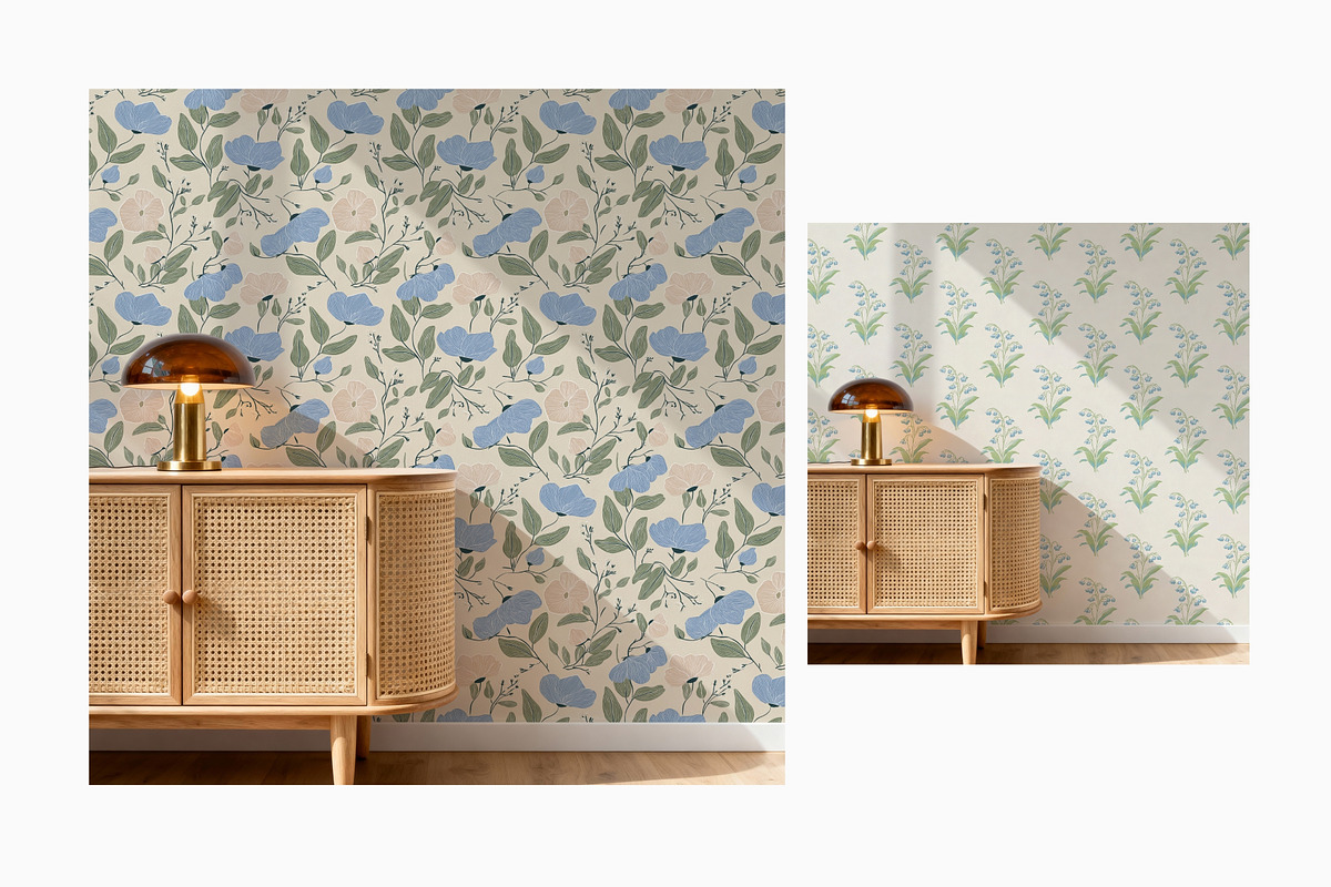 Scandi Wallpaper Mockup For Patterns, a Mockup by First Impression Mockups (Photo 4 of 6)