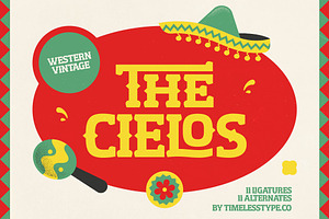 The Cielos – Western Vintage Font, a Slab Serif Font by timelesstype.co