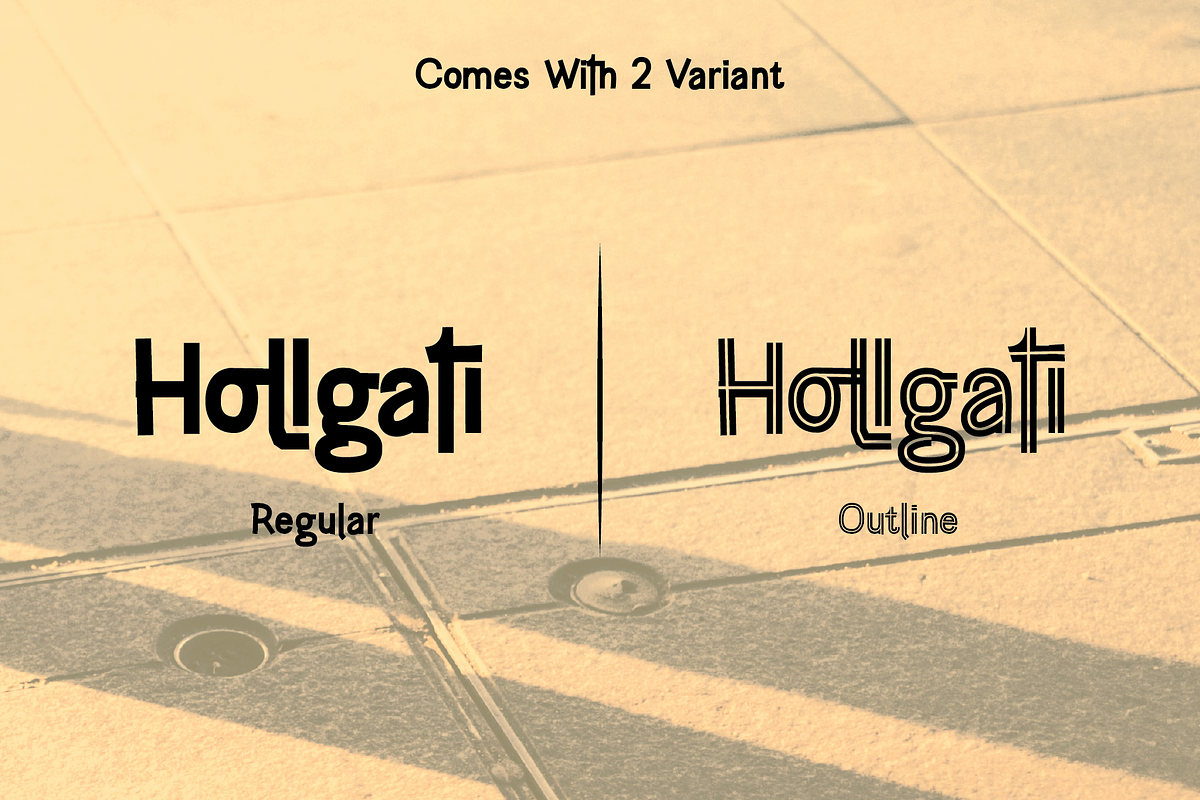 Hollgati font preview 3