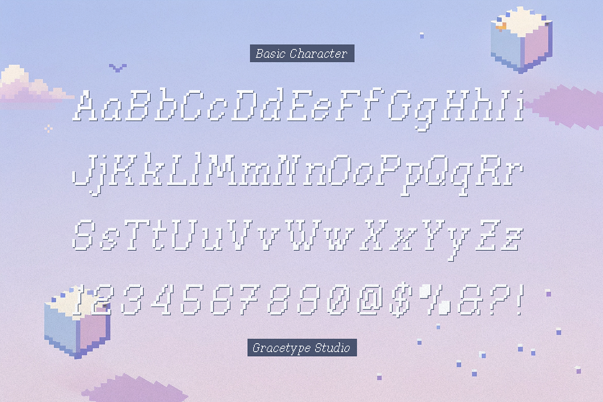 Word Craft | Premium Pixel Font, a Script Font by gracetype_studio (Photo 10 of 12)