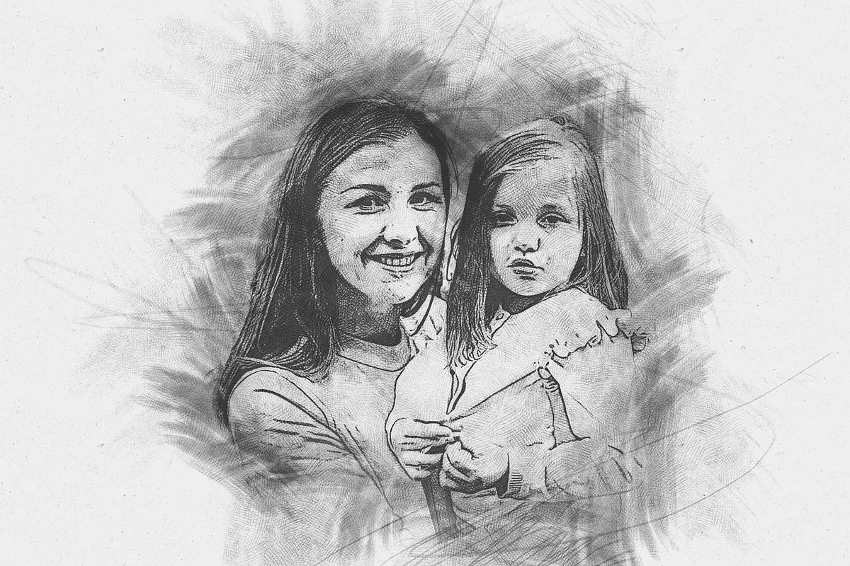 Sketch Drawing Photoshop Action, an Action Add-On by MRI STUDIO (Photo 7 of 12)