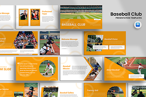 Baseball Club - Keynote Template, a Presentation Template by QR Design Studio