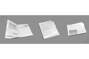 Professional newspaper template with, an Object Illustration by art PVP - market