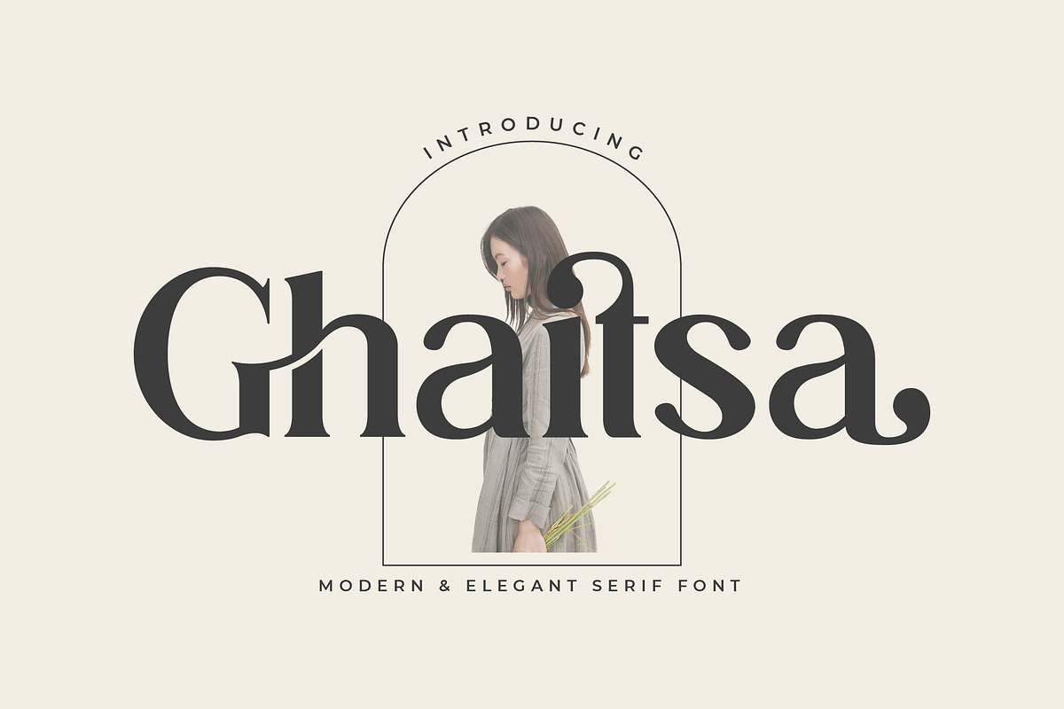 Ghaitsa - Stylish Ligature Font, a Serif Font by Aqeel_Art (Photo 1 of 8)