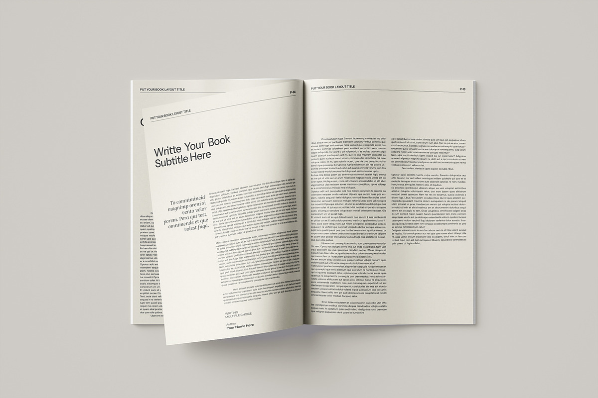 A4 Book Design Template | CANVA, a Brochure Template by evgenystudio (Photo 2 of 5)