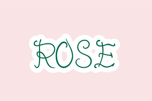 Rose - Handwritten Font
