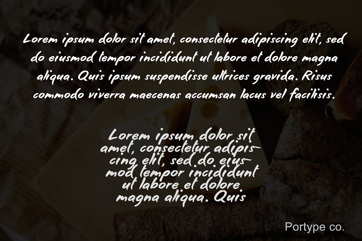 Cheeze Font-Authentic, a Handwritten Font by portype (Photo 4 of 13)