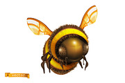 Bee, hornet and wasp. Honey drops, an Icon by Allevinatis Studio (Thumbnail 3 of 6)