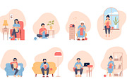 People knitting. Handmade hobby, a Sport Illustration by LadadikArt (Thumbnail 2 of 3)