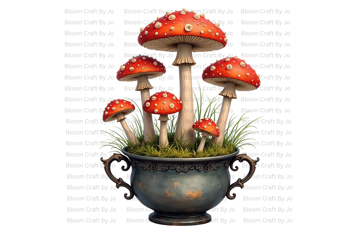 Potted Gothic Plants, a Decorative Illustration by Bloom Craft Creations (Photo 5 of 12)