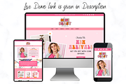 Pink Wix Website Template, a Wix Template by AdvertFox (Thumbnail 6 of 9)