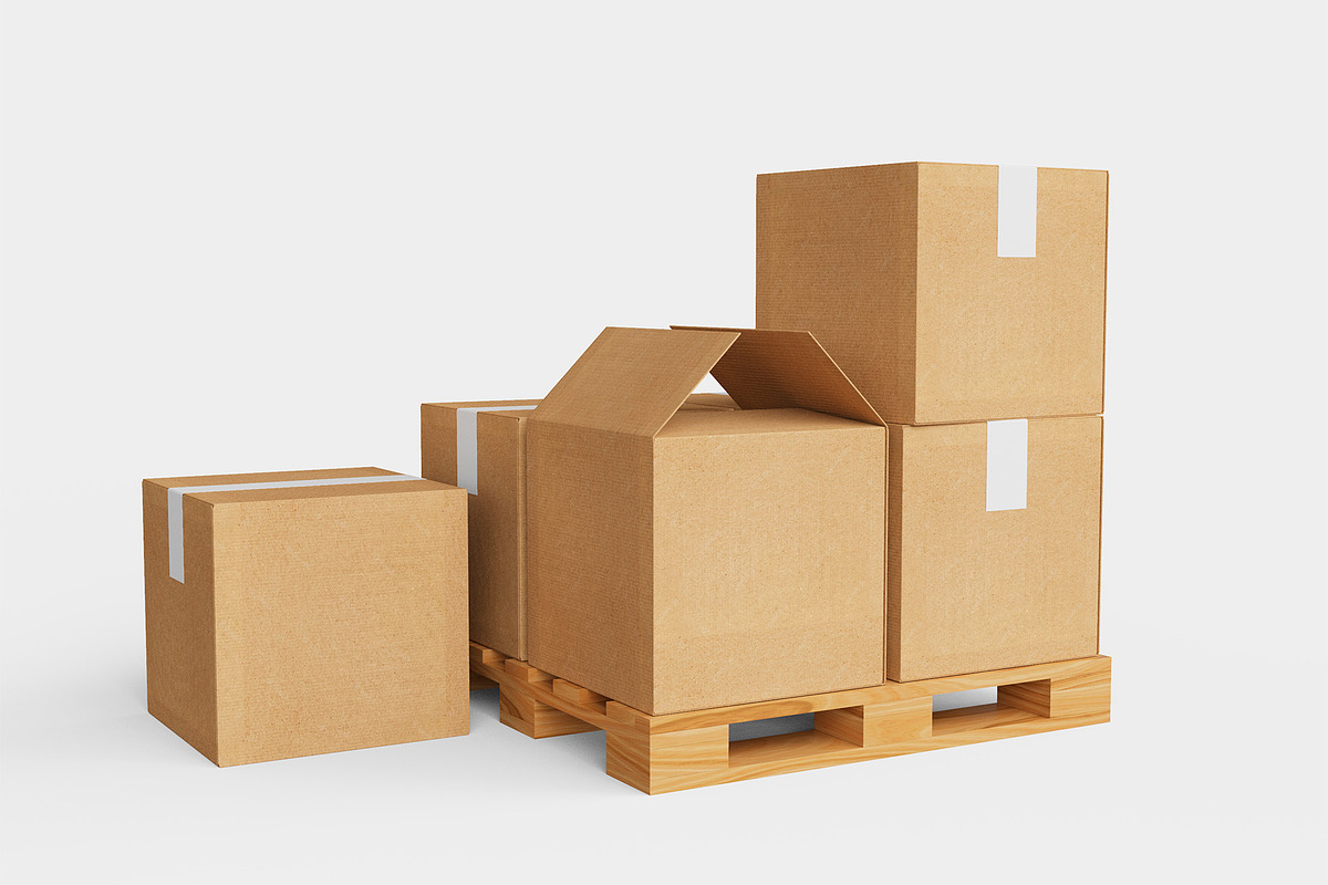 3d Stacked Delivery Boxes Mockup, a Packaging Mockup by The Rose Project (Photo 2 of 2)