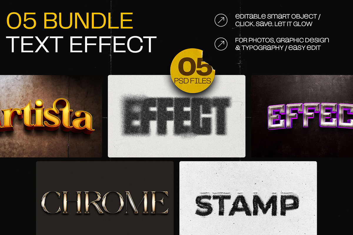05 PSD Text Effect, a Layer Style Add-On by dokudokunomi (Photo 1 of 2)