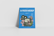 A4 Poster Mockups, an Advertising Mockup by graphiccrew (Thumbnail 14 of 16)