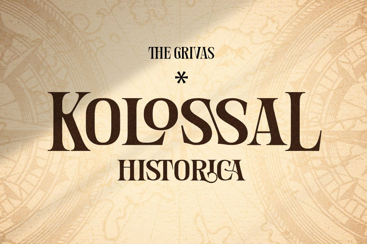 The Grivas - Stylish Serif Typeface, a Serif Font by Grontype (Photo 7 of 11)