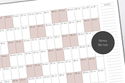 A0 Printable Wall Calendar 2025/2026, a Stationery Template by 3PointsCreative (Thumbnail 5 of 8)