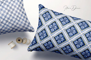 Indigo Collection, 16 Patterns Sets