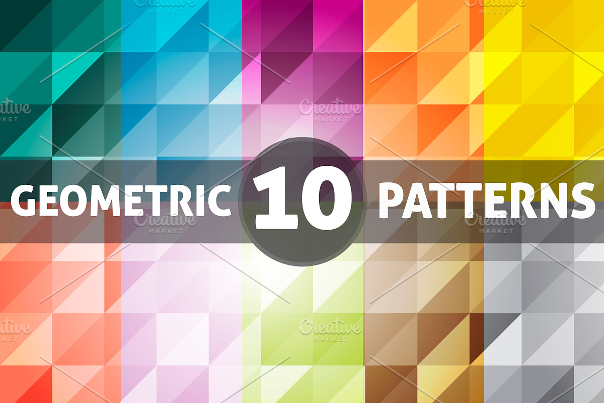 Triangle Geometric Patterns, a Pattern Graphic by Luis Quesada Design (Photo 1 of 2)