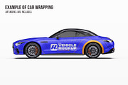 Luxury V8 Sport Convertible Set, an Advertising Mockup by Halal Graphic Studio (Thumbnail 7 of 12)