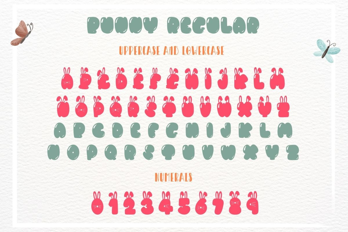 Bunny | Display Font, a Handwritten Font by AnningArts (Photo 8 of 9)