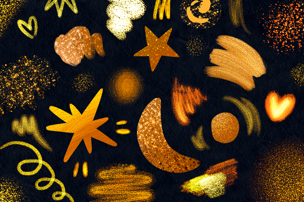 Big Procreate Brushes Bundle, a Brush Add-On by Moon House Shop (Photo 20 of 60)