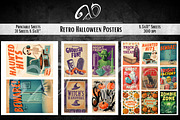Retro Halloween Posters, a Background Graphic by NiiiNArt (Thumbnail 6 of 9)