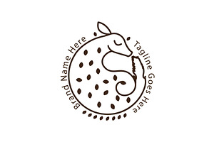 Minimal elegant white tailed deer, an Animal Illustration by LogosDen
