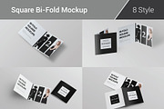 Bi-Fold Brochure Mockup 8 Style, a Print Template by Mockstore (Thumbnail 1 of 18)