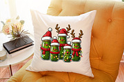 Watercolor Christmas Pickles PNG, an Illustration by Sublimation Artist (Thumbnail 4 of 9)