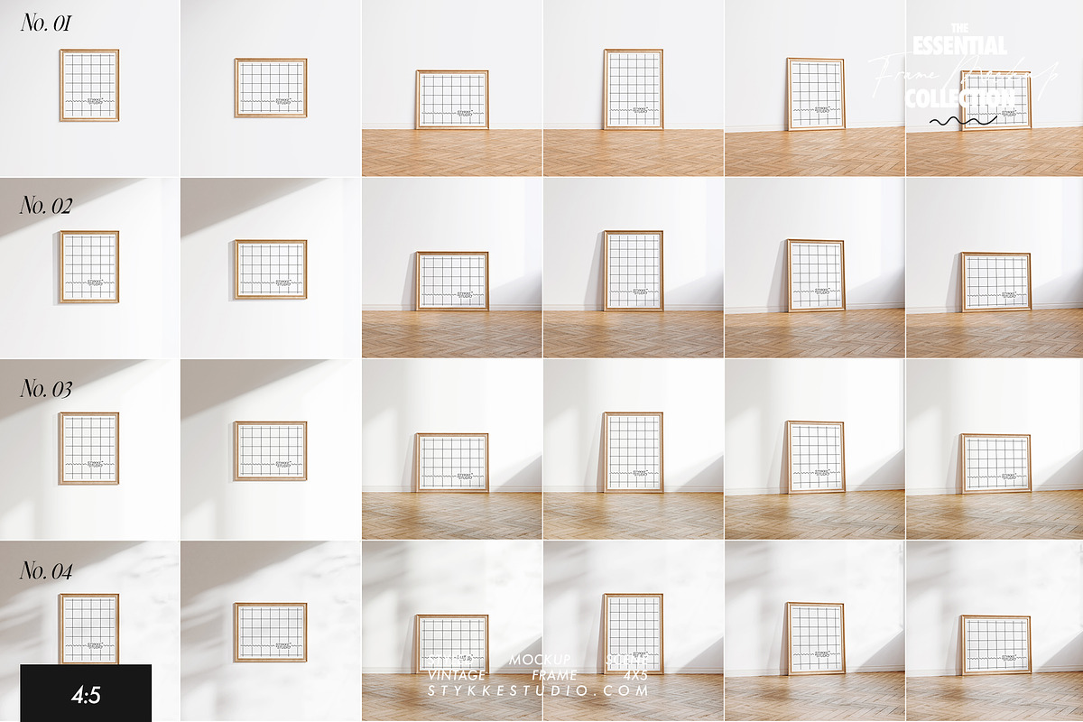 VINTAGE FRAME MOCKUP | 4:5, a Household Mockup by Stykke Studio (Photo 21 of 23)