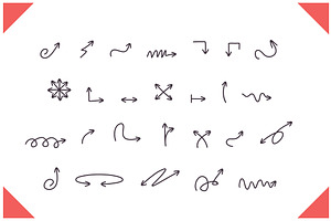 Hand Drawn Arrows Font