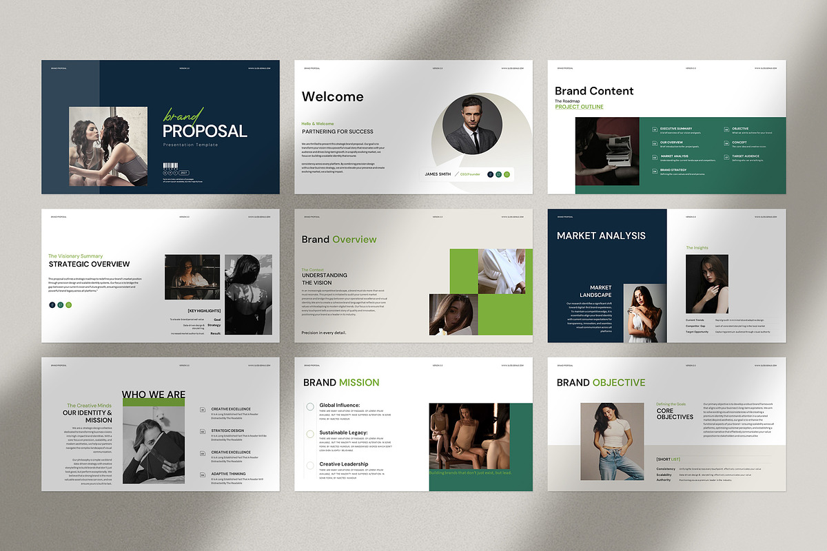 Brand Proposal Presentation Template, a Presentation Template by Slide_Genius1 (Photo 4 of 6)