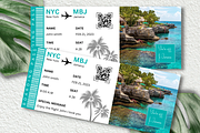 Editable Boarding Pass Template, a Card Template by YasdeyDesigns (Thumbnail 1 of 7)