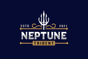 Trident Spear of Neptune Logo, a Branding & Logo Template by Atlantis X Nurman Arbai