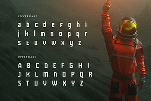 BYTES - Modern Futuristic Scifi Font