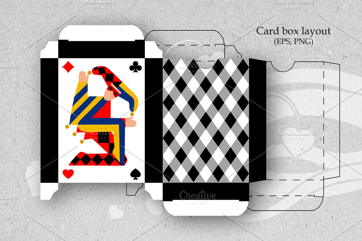 Playing cards original design, an Object Illustration by Retro Graphic Box (Photo 6 of 6)