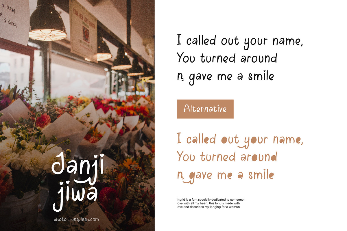 Ingrid Font, a Script Font by Phoenix Dungeon (Photo 5 of 9)