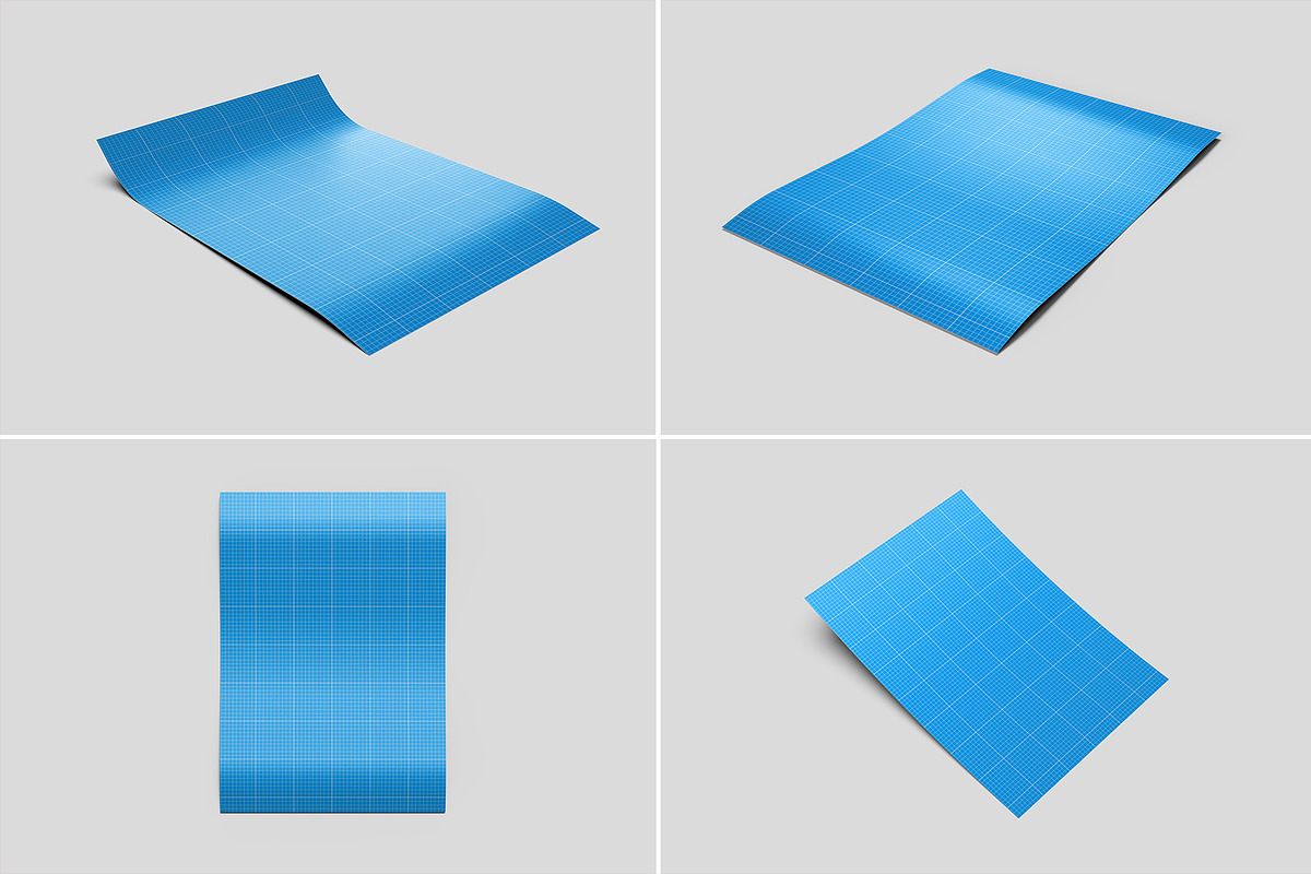 Paper Poster Mockups - 12 views, an Advertising Mockup by Illusiongraphic (Photo 18 of 28)